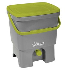 Organko Küchenkomposter - grau & grün (keine Kleie)