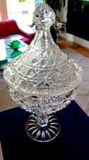 Große Kristall Deckelschale / Deckelpokal -  TRITSCHLER WINTERHALDER - H = 31 cm