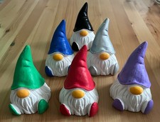 6 Wichtel aus Keramik als