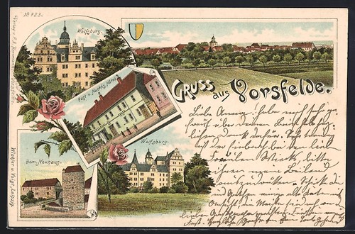 Lithographie vorsfelde post - lithographie, vorsfelde,