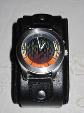 Fossil BIG TIC Flames JR-8200 Uhr Flammen-Animation vintage retro rar/selten