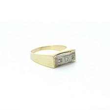 Damenring, Goldring bicolor