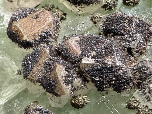 Grüner fluorit mit quarz - grüner,