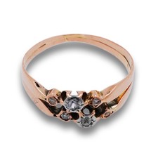 Ring Diamant Antik 585 Gold 14 Kt Rosegold Damen Wert 780,-