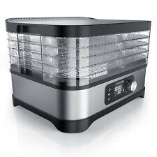 Arendo elektrischer Dörrautomat 400W Timer bis zu 24h 35° - 70° C 5 Fächer