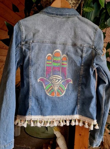 Jeansjacke festival goa - festival, uv