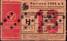 Ticket BL 81/82 Fortuna Düsseldorf - Werder Bremen, Stehplatz Jugendliche