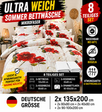 8 tlg Bettwäsche 135x200