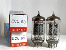 2 x  ECC83  12AX7  TELEFUNKEN