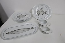 ARZBERG PORZELLAN  Fischservice Form 7000 - 8 Teilig