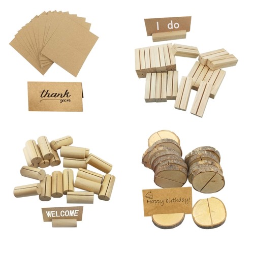 Name memo cards holders - name, photo