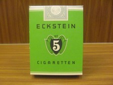alte Reklamepackung Pappe Eckstein Nr.5 Zigaretten Dresden kein Blech / Emaille