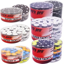 30er & 60er-Set Pro's Pro Super Tacky Overgrip Griffband für Tennis, Badminton