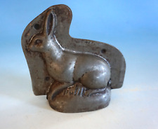 Vintage Antik Backform  Ostern Form Hase Osterhase Blech alt um 1920 (F025-394)