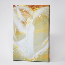 Engelbilder "Weg ins Herz" Wandbilder Beige, Engel Bilder, Schutzengel Deko Bild