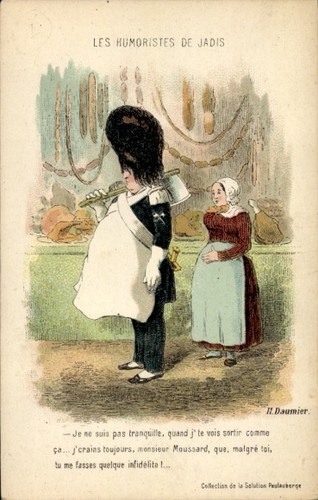 Künstler daumier honoré - ak, daumier,