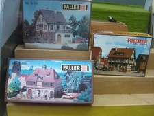 Faller / Vollmer HO 3 versch. Gebäudebausätze im Set "Neu"(310)