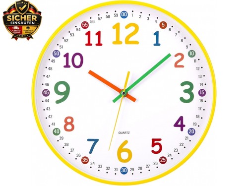 Wanduhr kinder lautlos - kinder,