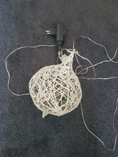 Deko Licht in Tropfenform ca 30 cm lang creme glitzer super erhalten