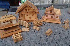 Modelhaus,Holzhaus,Hütte,Kleines Dorf,
