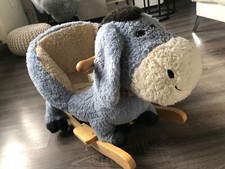 Schaukelpferd/  Esel , grau