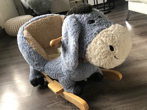 Schaukelpferd esel grau - schaukelpferd/,