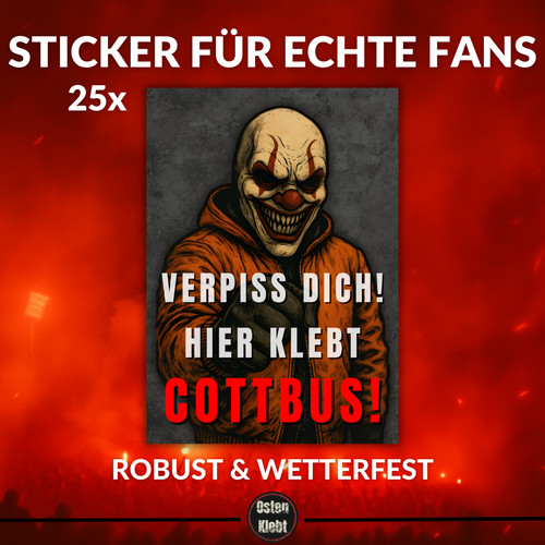 25x cottbus sticker - cottbus, sticker/