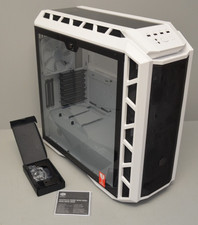 COOLER MASTER MasterCase H500P ARGB Midi Tower PC-Gehäuse mit Sichtfenster Weiß