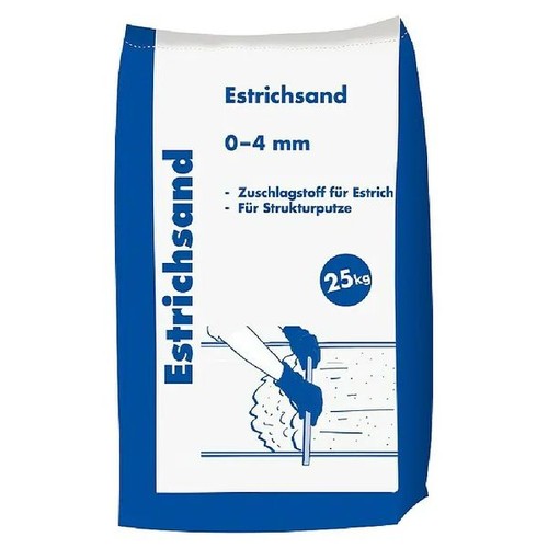 Estrichsand 25kg hoch - mm,