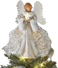 Engel Christbaumspitze Weiß - Klassischer Baumschmuck
