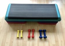 Reebok Stepper The Step + 6 Hanteln höhenverstellbar - Home Fitness Profi Set ?