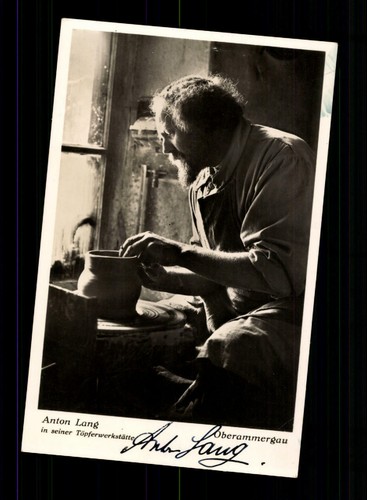 Anton lang autogrammkarte - anton,