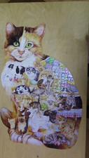 Katzenformpuzzle Silhouette