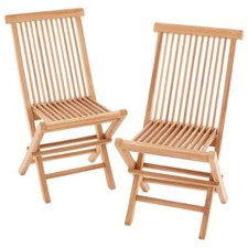 DIVERO 2er Set Gartenstuhl