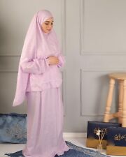 2-tlg Islamische Gebetskleidung Prayer mit Ärmel Blick dicht Große S,M,L