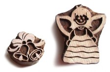 2 HOLZSTEMPEL Weihnachten