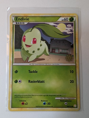 Pokémon karte endivie 123 - pokémon,