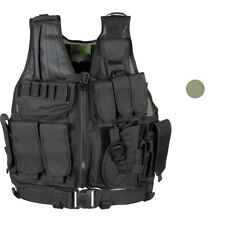 MFH Weste USMC Koppel Einsatzweste SWAT Weste Army Security Paintball Taschen