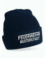 Feuerwehr Strick-Mütze navy