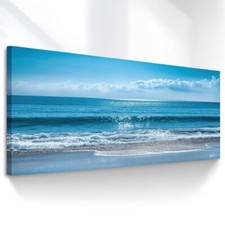 Panorama Leinwand Bild Strand