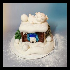 Rehkitz Tortenfigur aus