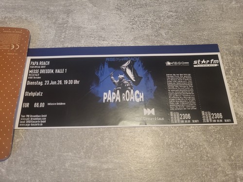 Papa roach ticket 2026 - papa, 23.06.2026