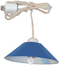 Deckenlampe, Hängelampe blau