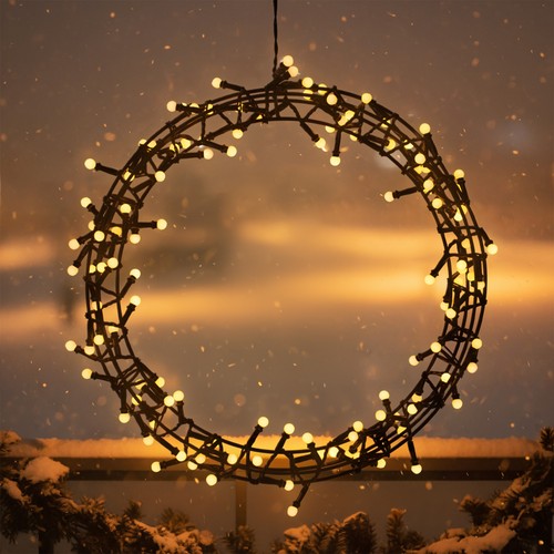 Lichter kranz 35cm timer - lichter,