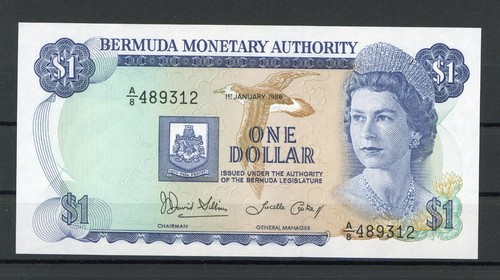 Bermda dollar banknote unc - bermda,
