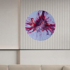  Bild abstract Acryl Pouring Fluid 50 cm dia, Leinwand #433