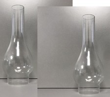 2x Lampenglas Petroleumlampe