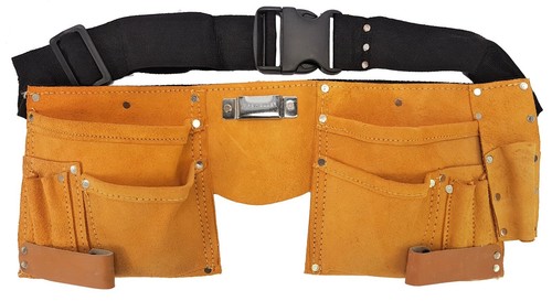 Leder werkzeuggürtel - leder,