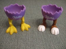 Milka Eierbecher in lila, mit Füßen -  Auswahl zum Sammeln