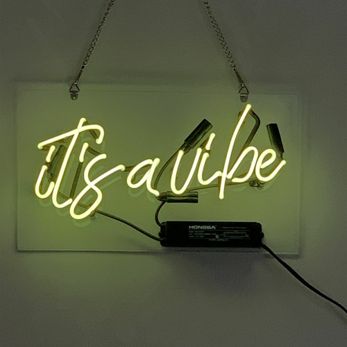 Vibes echtes glas neon - a,